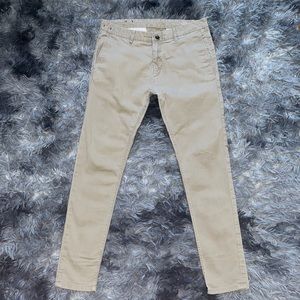Zara Man Skinny Chinos in Cream